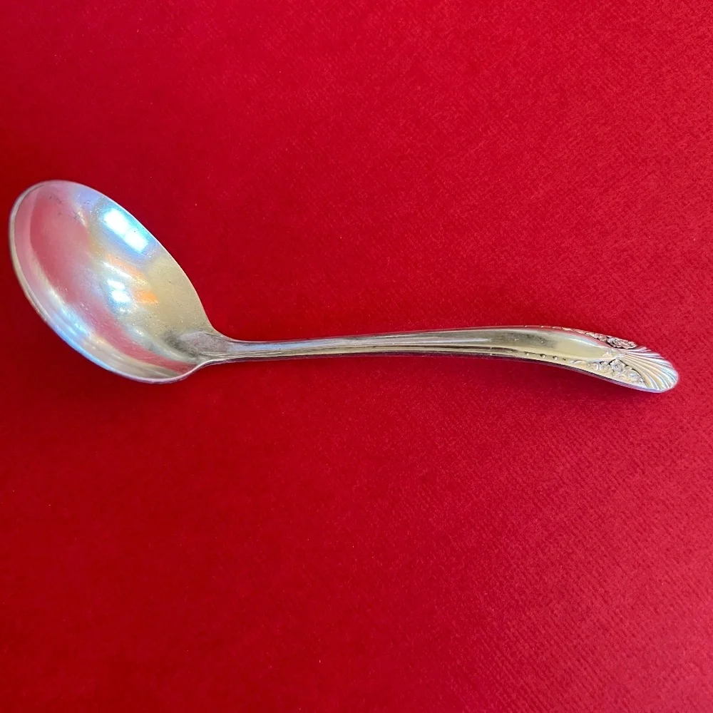 Crown Silverplate Small Sauce Ladle - 1939 Radiance Pattern
